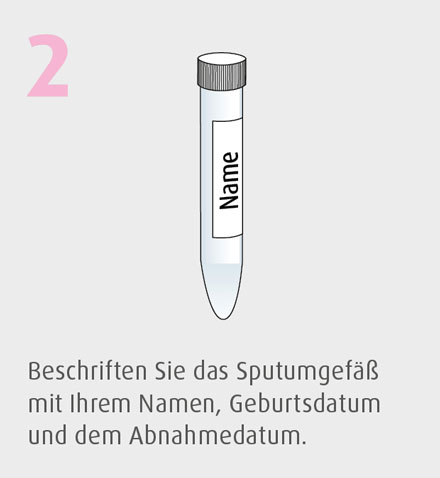 Gewinnung von Sputum 2